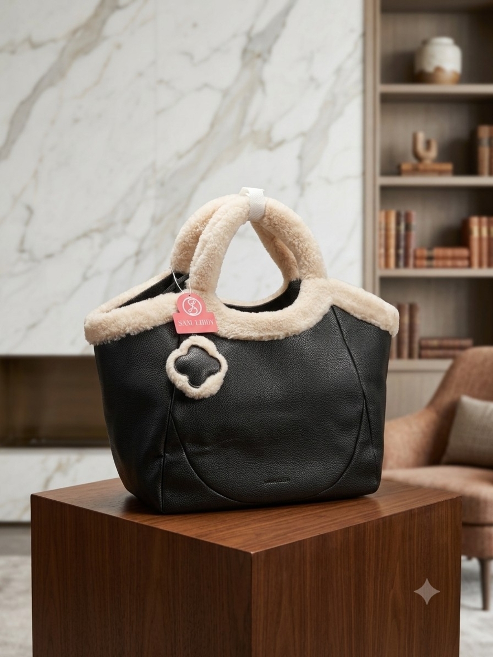 Sam & Libby Willow Large Shearling Handle Tote